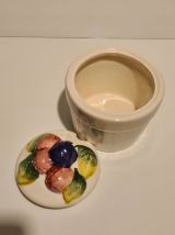 Sucrier céramique décor à la barbotine mûres, sans marque