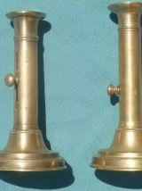 chandeliers a poussoir en laiton (lot)