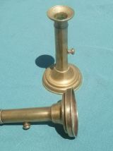 chandeliers a poussoir en laiton (lot)