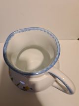 Pichet en faïence de Pornic décor floral Annecy