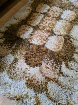 tapis vintage desso  tipique  style pop, hippy, 1970    , 13