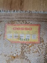 tapis vintage desso  tipique  style pop, hippy, 1970    , 13