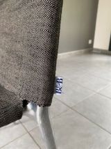 Lot de 4 chaises gris Alma Roberto Barbieri x B&amp;B Italia