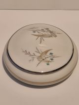 Bonbonnière porcelaine de Limoges décors floral