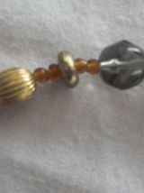 Collier en perles de verre marron