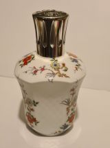 Lampe Berger Porcelaine de Limoges Giraud décor floral