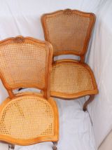 Chaises Louis XV coquille et pieds volutes