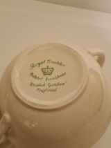 Sucrier Porcelaine blanche Anglaise Royale Cauldron