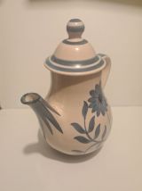 Cafetière en céramique de Longchamp décor floral