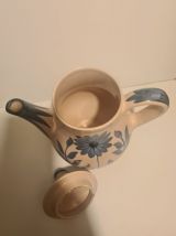 Cafetière en céramique de Longchamp décor floral