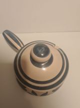 Poêlon en céramique de Longchamp décor floral