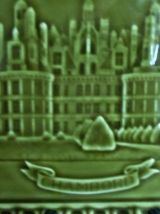 plat à  cake vintage en faÏence barbotine de Gien Chambord