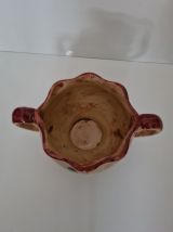 Coupe en faïence de Jemappes décor Floral