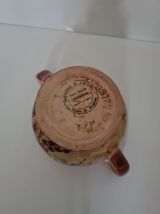 Coupe en faïence de Jemappes décor Floral