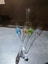 4 Coupes à Champagne dans son support