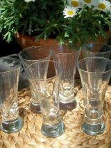  6  grands verres à pastis vintage et la carafe RICARD