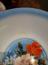 Très grande bassine / plat en tôle émaillée 