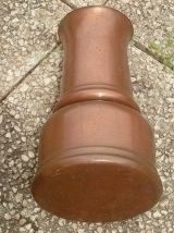 pot , vase en  cuivre , vintage