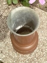 pot , vase en  cuivre , vintage