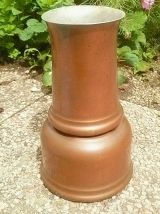 pot , vase en  cuivre , vintage