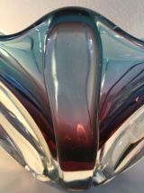 Grande coupe verre de Murano, italie, 40 cm, 1960