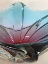 Grande coupe verre de Murano, italie, 40 cm, 1960