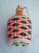 bouteille scoubidou, vintage 
