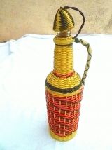 bouteille  scoubidou  ancienne , vintage