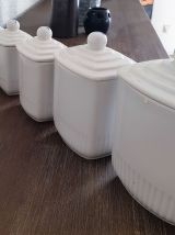 Série de 5 pots à épices vintage