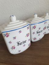 Série de 5 pots à épices vintage