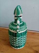 Bouteille scoubidou Viresa turquoise avec capuchon