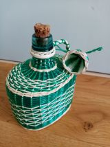 Bouteille scoubidou Viresa turquoise avec capuchon