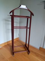 Valet de chambre en bois à double portant pour vêtements