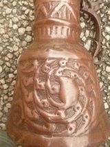 vase , cruche  en cuivre, vintage
