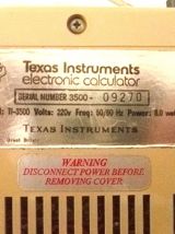 calculatrice electronique  Texas Instruments 1972