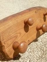 pateres  , porte manteau  en  chene, vintage
