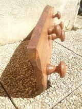 pateres  , porte manteau  en  chene, vintage