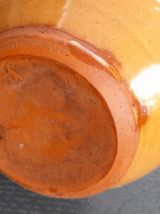 Pichet à cidre bec pincé, marron camel , vers 70's