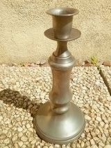 Bougeoir  en  étain ,dufaucon ,Franpin ,vintage