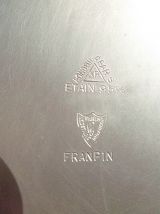 Bougeoir  en  étain ,dufaucon ,Franpin ,vintage