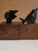 serre-livres oiseaux art-déco