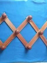 patere murale accordeon  en bois , vintage