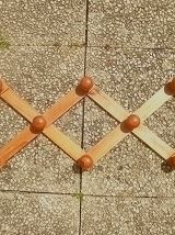 patere murale accordeon  en bois , vintage