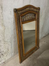 Miroir en rotin années 60
