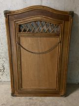 Miroir en rotin années 60