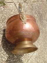 jardinière , cache pot  en cuivre , vintage