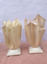  Lampes drapées vintage style Georgia jacob en plastique 