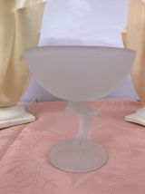 coupelle vintage dauphin en verre transparent