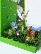 Serre livres fée Clochette en bois, féeriques