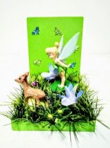 Serre livres fée Clochette en bois, féeriques